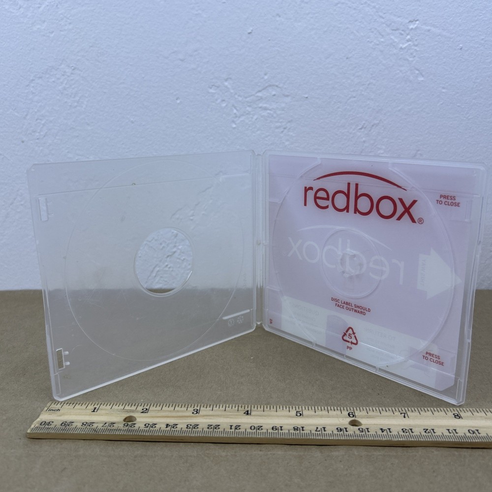 1 Empty Redbox CD/DVD/Blu-ray Disc Case Hard Plastic RARE OOP
