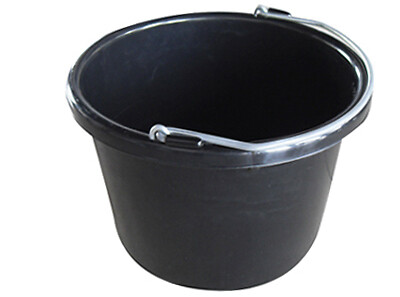 Utility Bucket, Black Resin, 8-Qts.