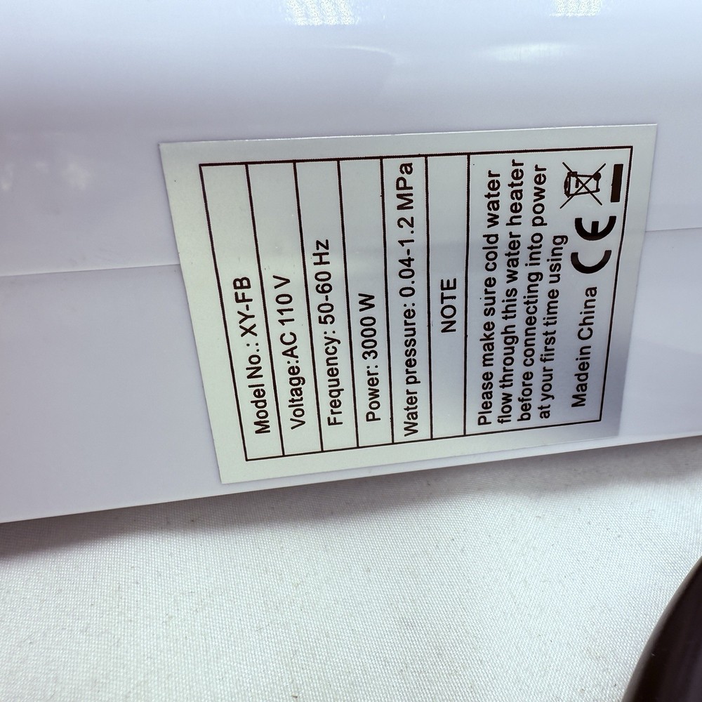 110V Tankless Water Heater Electric, 3000W Compact Water Heater under Sink, Conv