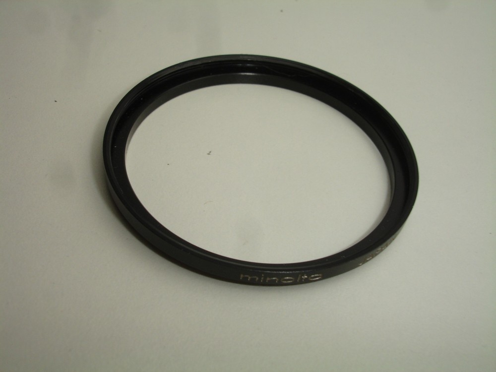 Minolta 52-55mm step up ring (55mm filters on 52mm diameter)