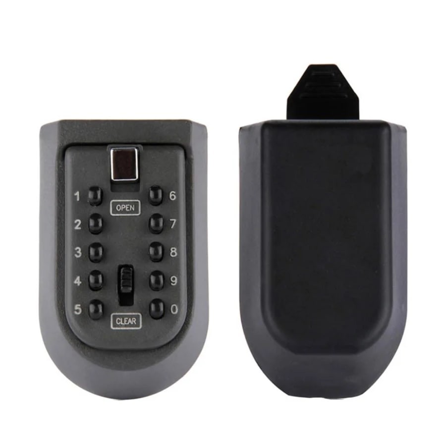 Key Safe Storage Box 10-Digit Combination Lock Weatherproof Wall Mount