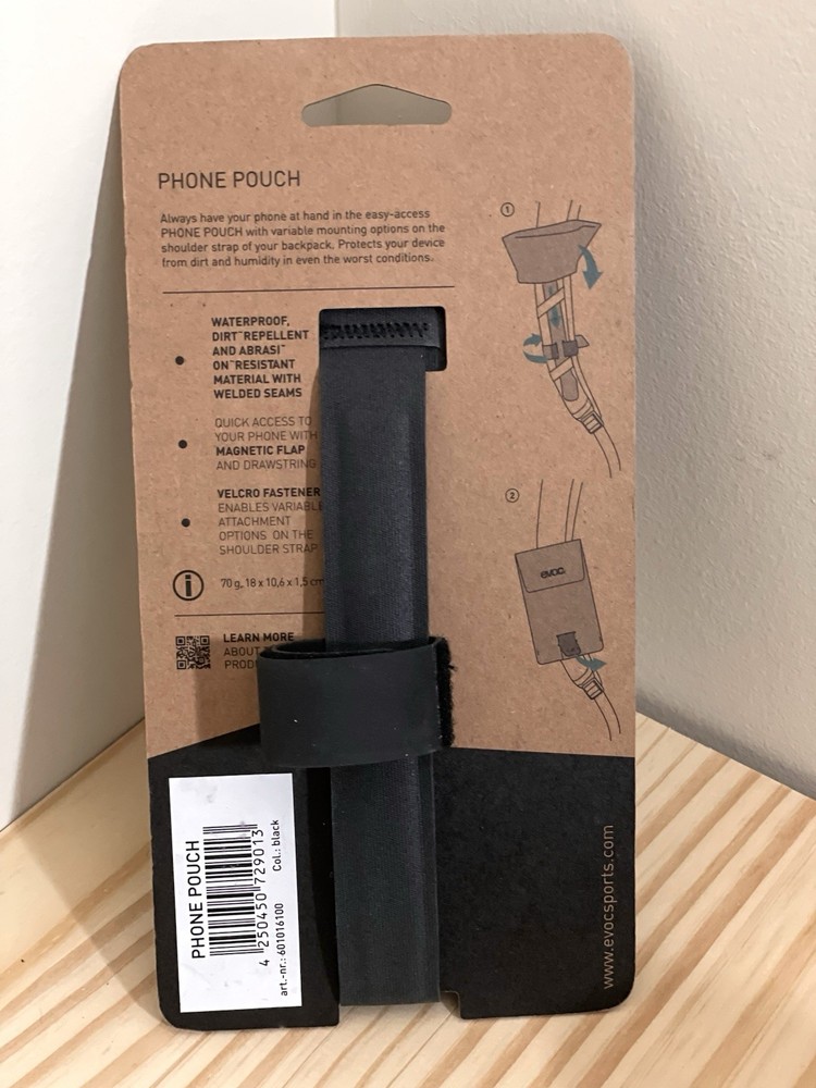 EVOC Phone Pouch - Waterproof - Recycled Material - Reflective Logo NWT