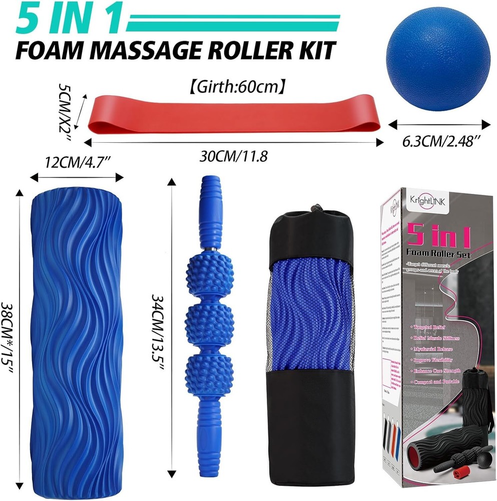 5-in-1 Fo Roller Set, Massa Roller Sti, Massa Ball,