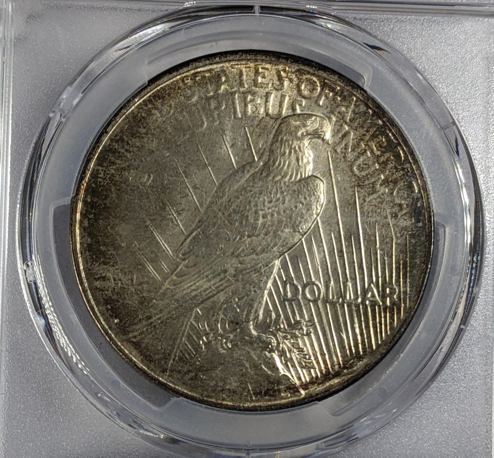1927 D Peace Silver Dollar PCGS UNC