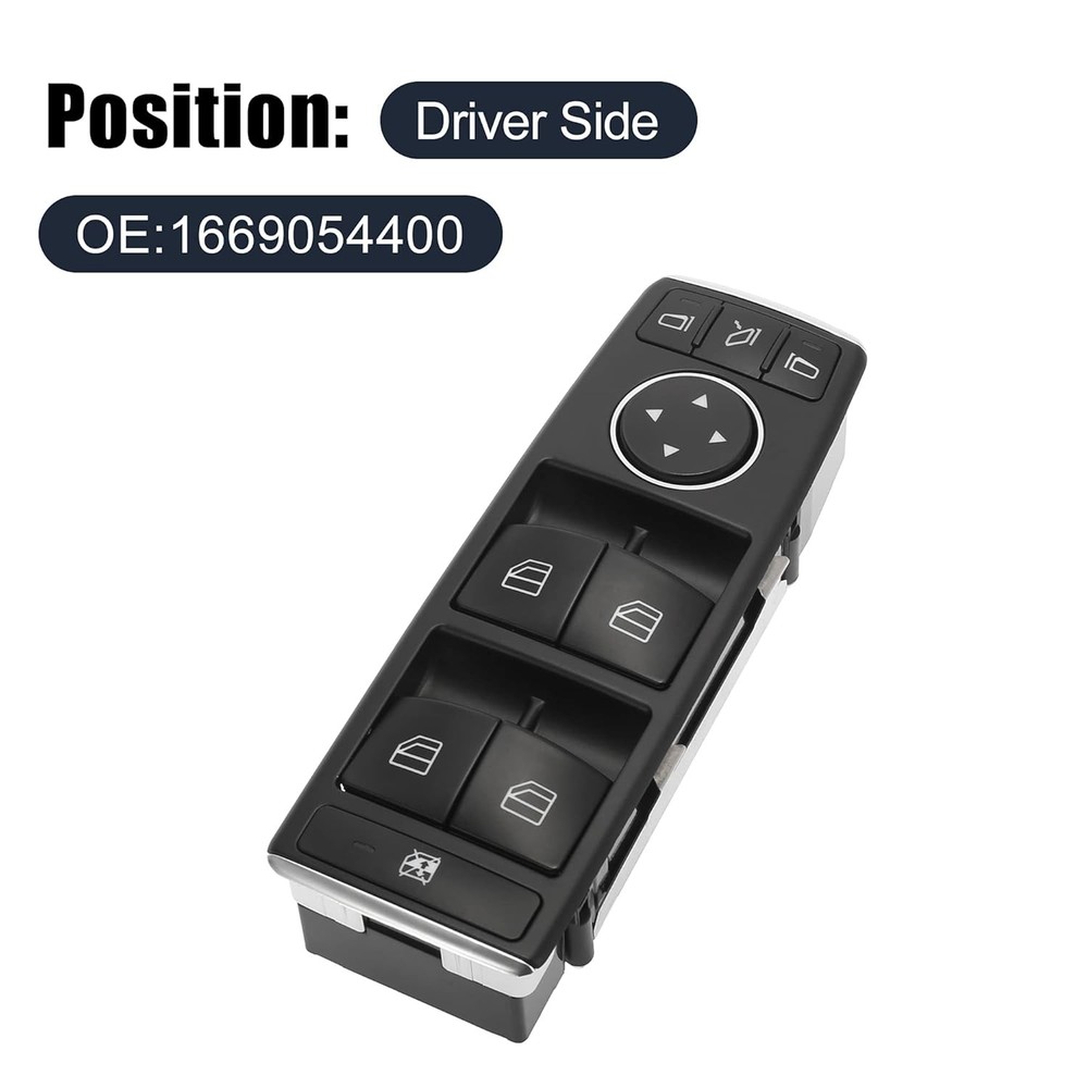 Master Driver Side Power Window Switch 1669054400 Replacement for Mercedes