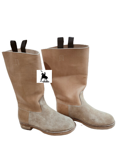 German Marching Boots, Tan Leather , WW2 M39 Jackboot, All Sizes Available