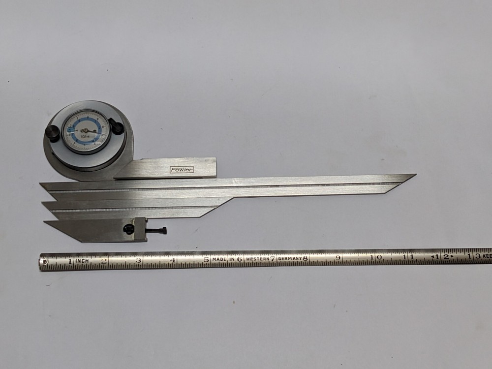 FOWLER 52-440-777 Dial Protractor (NEW).