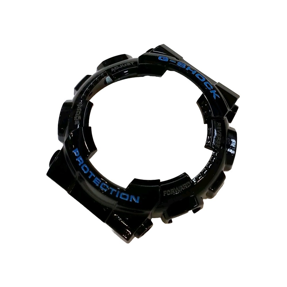 Genuine Casio Replacement SHELL BEZEL for GA110HC Glossy Black with BLUE