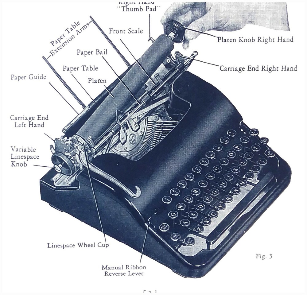 1940s Smith Corona SILENT Floating Shift Typewriter User Instruction Manual