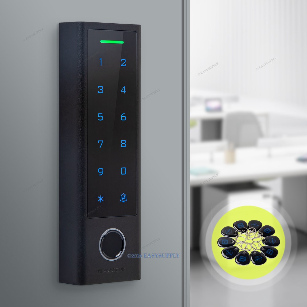HOMSECUR Access Control Unit With Car Reader Function Touch Digital KeyPad RFID