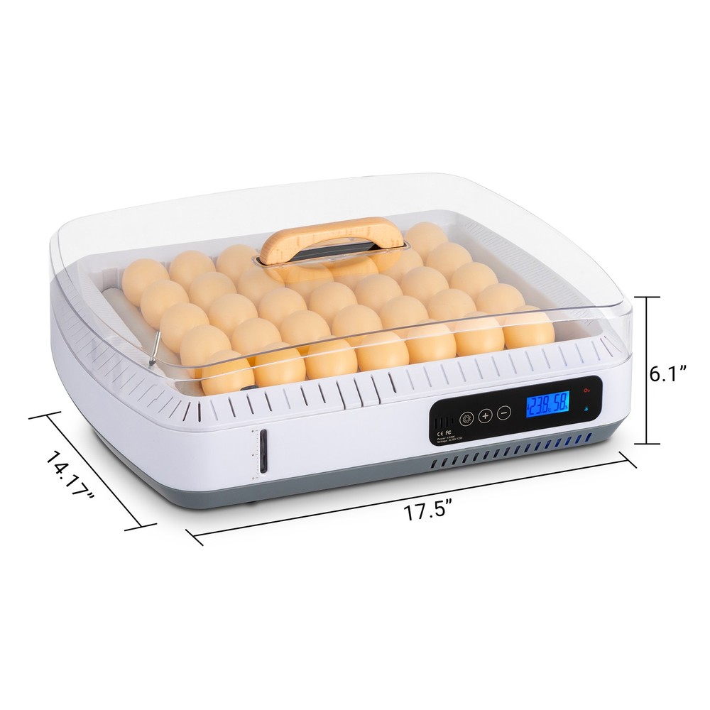 35 Egg Incubator Automatic Egg Turner Poultry Hatcher Digi Temp Humidity Control