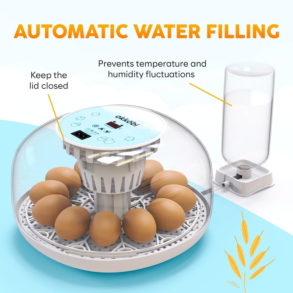 M12 Egg Incubator Automatic Turner Broody Hen Replacement Hatching Machine