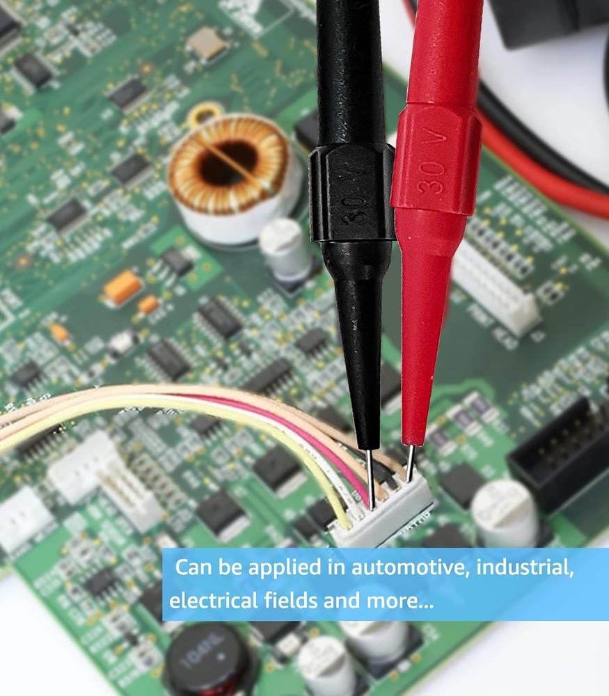 0.7mm Extra-Thin Multimeter Leads & Back Probe Kit for Precision Testing