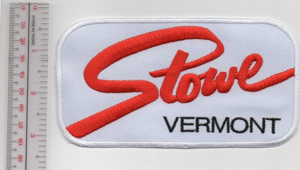 Skiing Stowe Vermont Patch NO TARIFF