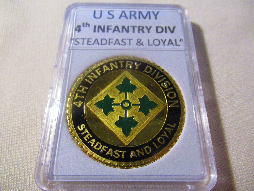 US ARMY 4th INFANTRY DIVISION Challenge Coin