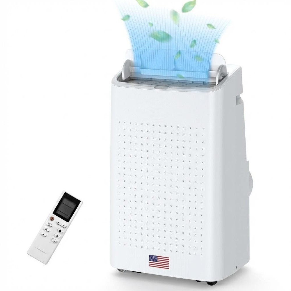 15000 BTU Portable Air Conditioner w/Dehumidifier&Fan Modes Cools up to 800sq.ft