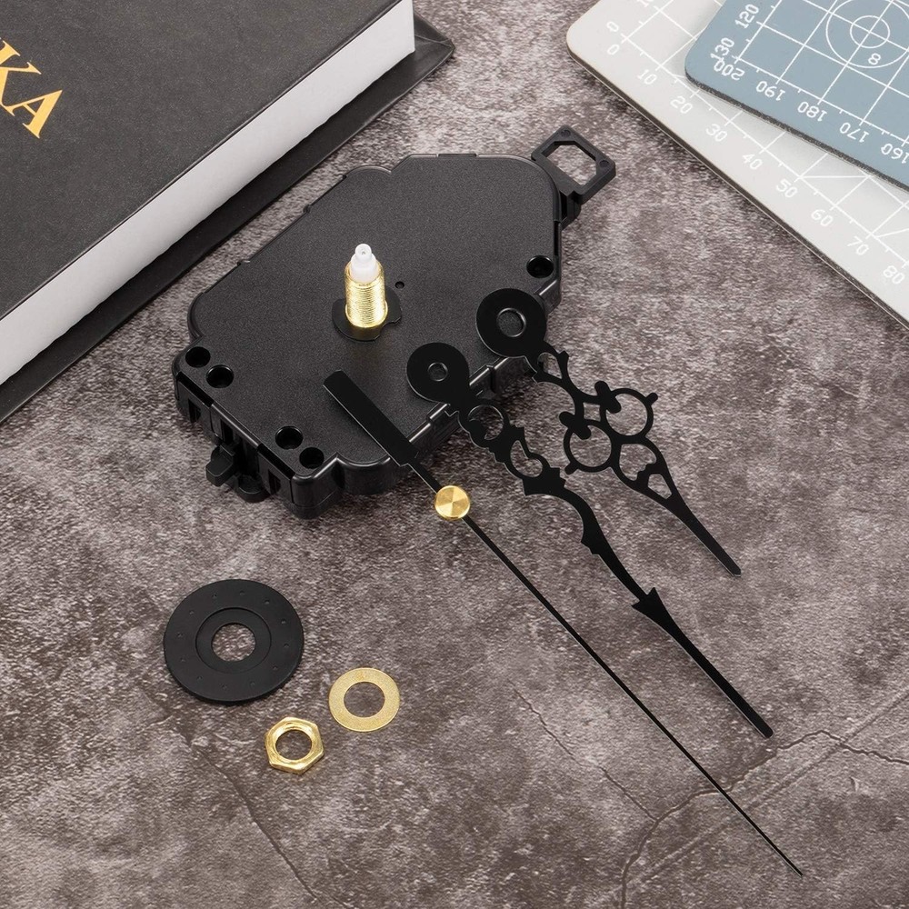 DIY Quartz Clock Movement Kit with Pendulum - Frameless Design for Custom Clocks
