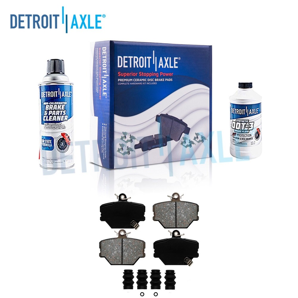 Front Ceramic Brake Pads Hardware for 2005-2012 2013 2014 2015 2016 Smart Fortwo