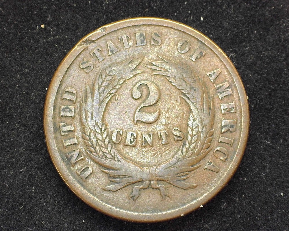 HS&C: 1864 Two Cent Piece VG - US Coin