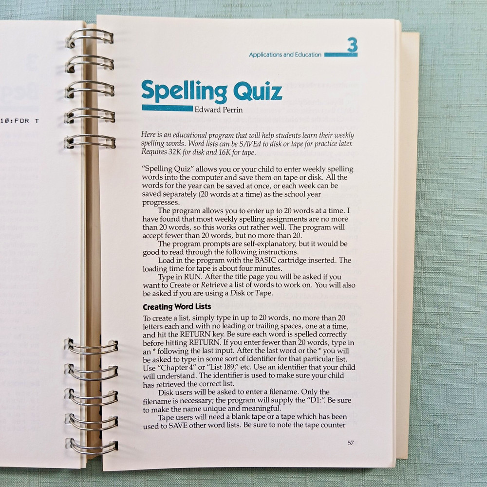 Compute!'s Third Book of Atari XL Compatible Version 1984 RARE