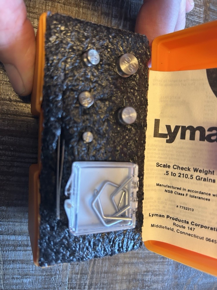 Lyman Scale Weight Check Set Item #7752313