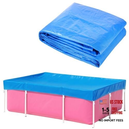 7' x 5' x 24" Rectangular Pool Cover Fit for Rectangular Frame Above Ground