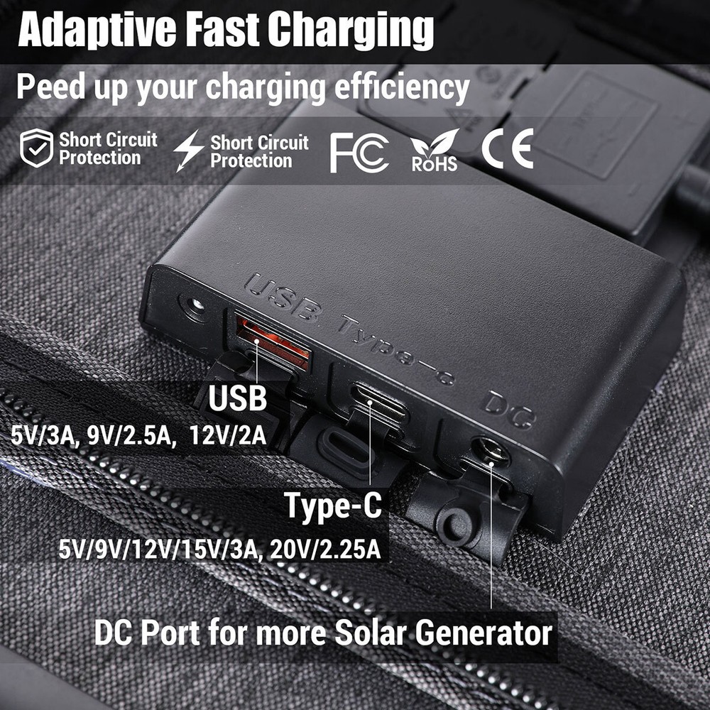 100W 200W Solar Panel Kit Charge Controller Portable Foldable for Power Station