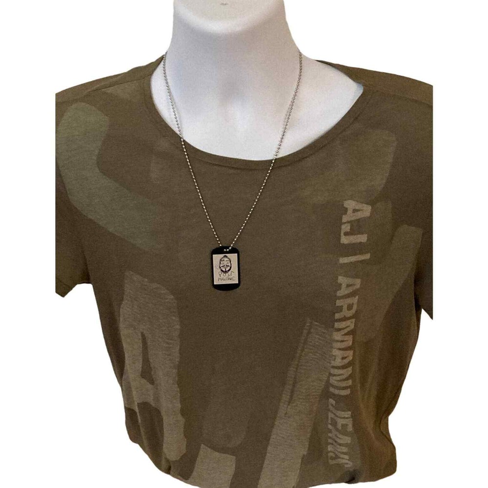 Post Malone Engraved Pendant With Necklace
