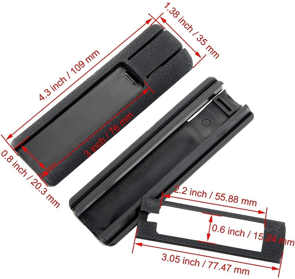 Flashlight Tape Switch Plate Mount Kit Pressure Mount Pocket Panel for PEQ
