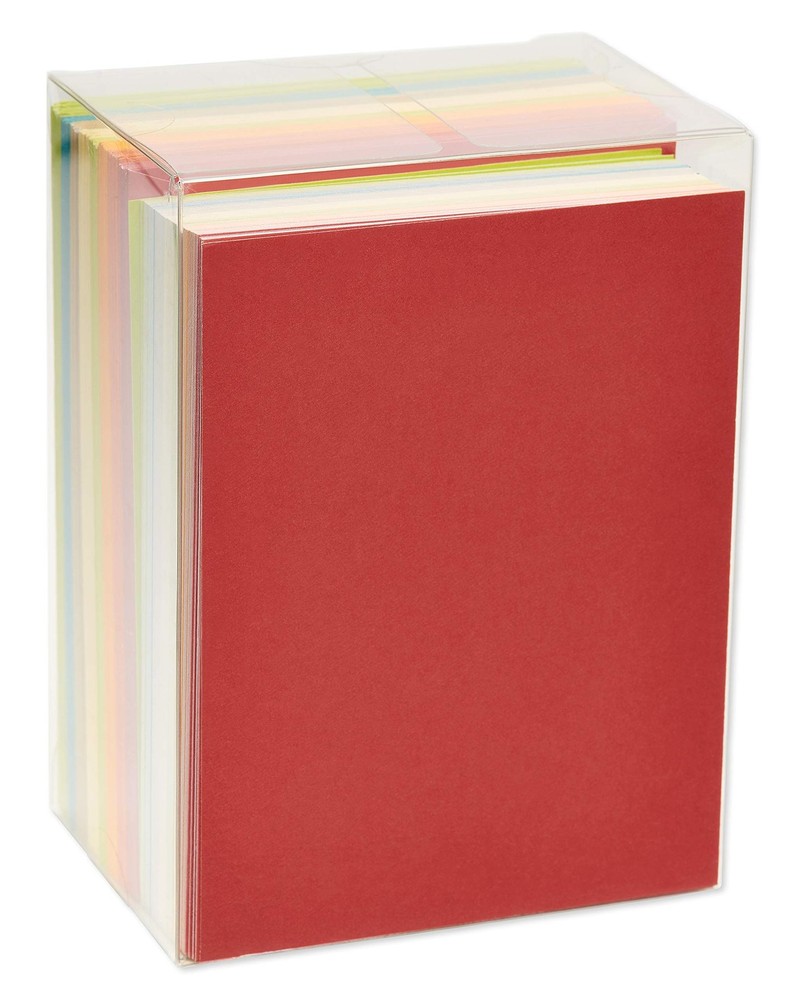 Single Panel Blank Cards with Envelopes, Earthtone Colors (100-Count)