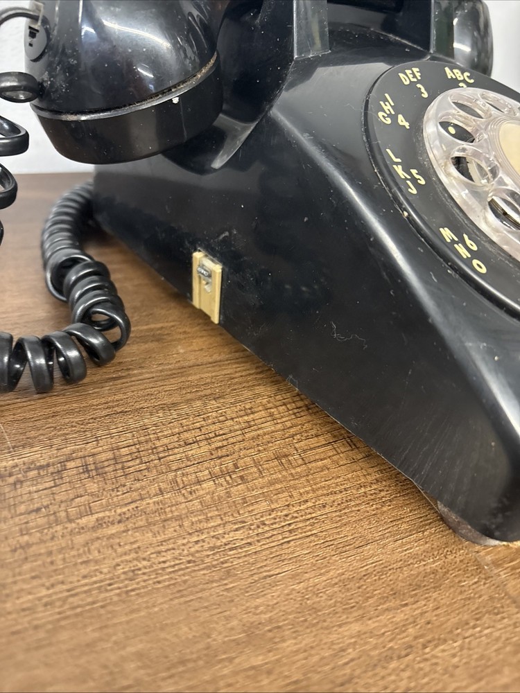 Vintage Bell System Black Rotary Phone, Untested