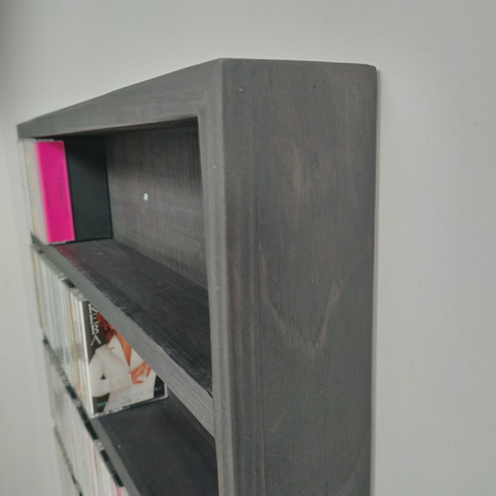 Wooden Cassette Storage Display Rack 120