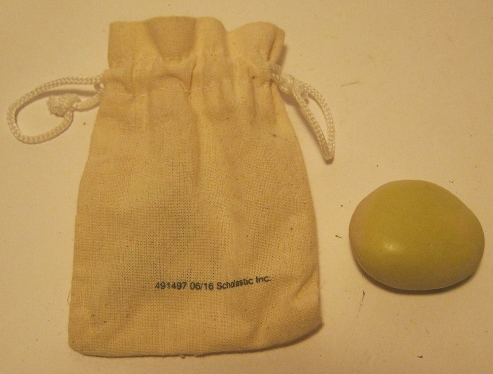 Hand Painted "BE HAPPY" Rock in Cloth Pouch!!!