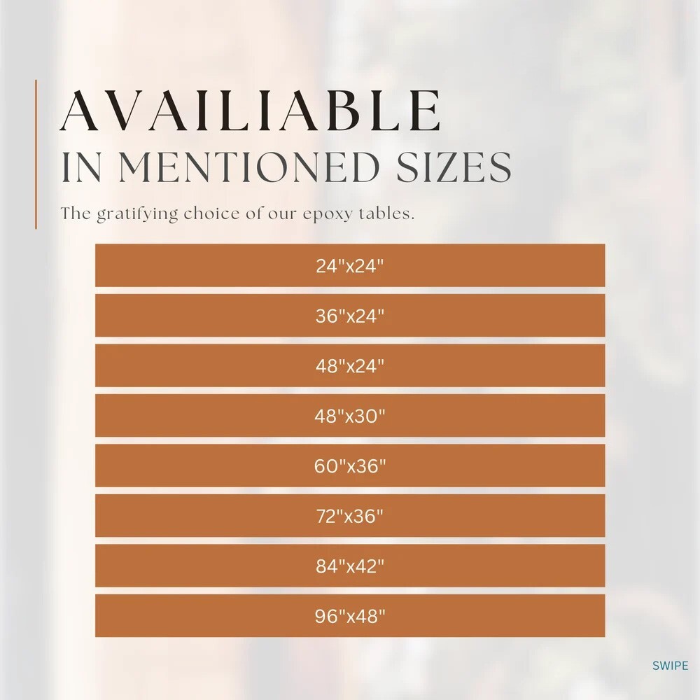 Custom Order Epoxy Resin Table - Epoxy Resin Dining Table, Epoxy Table Home Deco