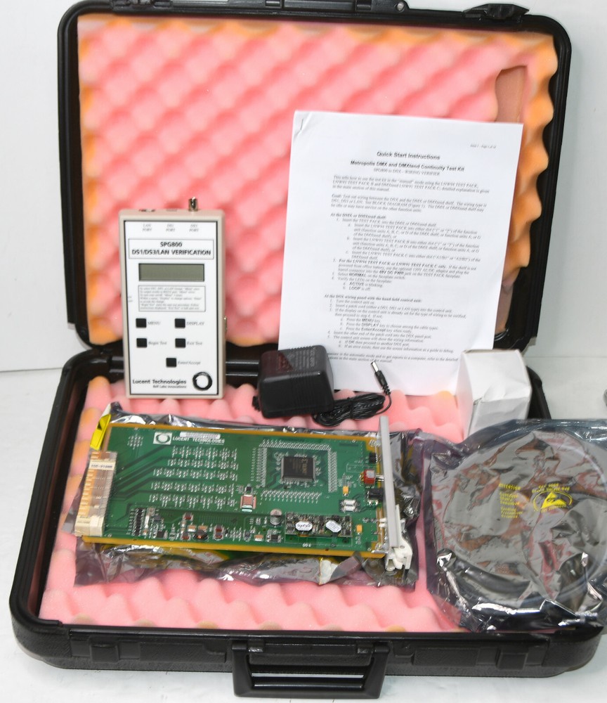 Alcatel Lucent Metropolis DMXtend SPG800 Cable Verification Kit