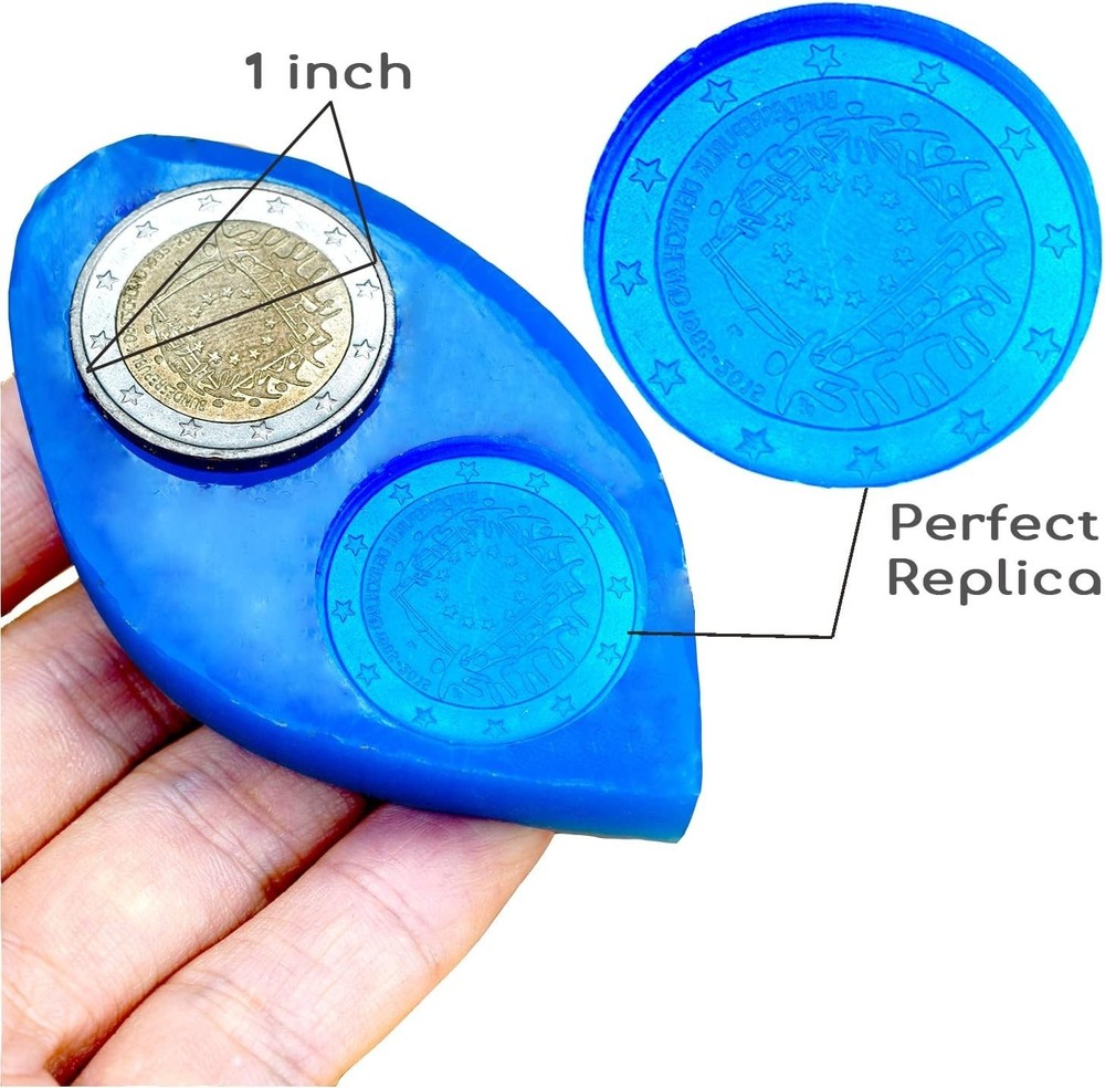 Sapphire Blue Silicone Mold Making Kit with Tool Set – Safe & Easy Use