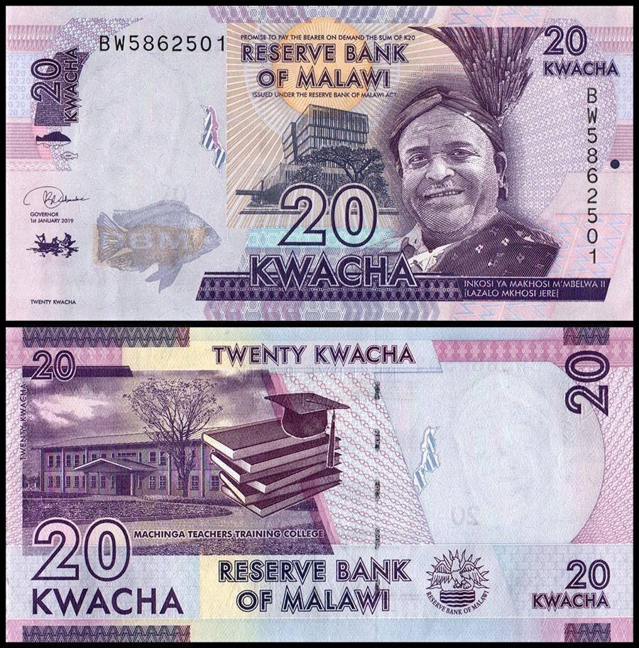Malawi 20 Kwacha, 2019, P-63e, UNC