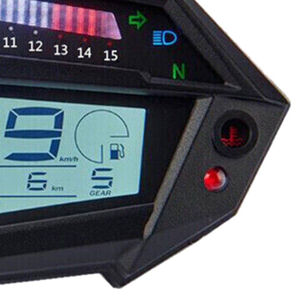 Digital LCD Tachometer Odometer Gear Indicator Odometer For Kawasaki Motorcycle