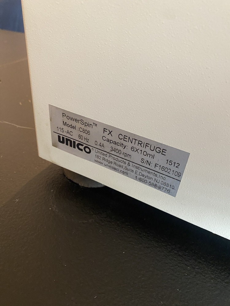 Unico PowerSpin FX Centrifuge