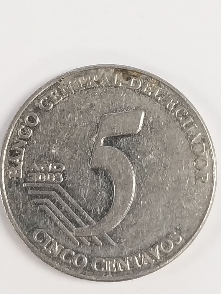 Ecuador 5 Centavos 2003, KM# 105