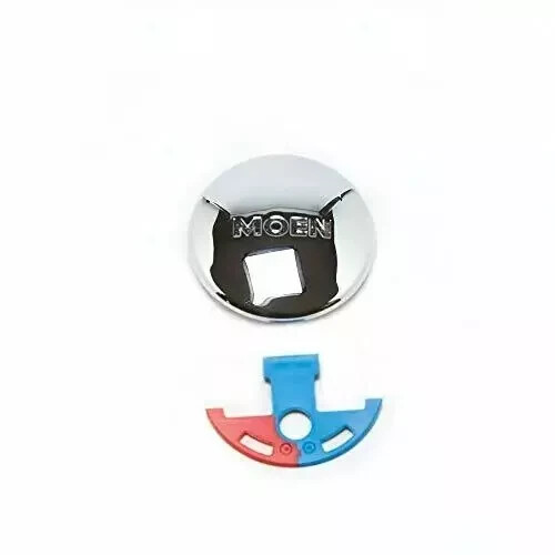Moen 100021 Chateau | Handle Cap, w/ Temperature Indicator, Chrome (7400-Series)