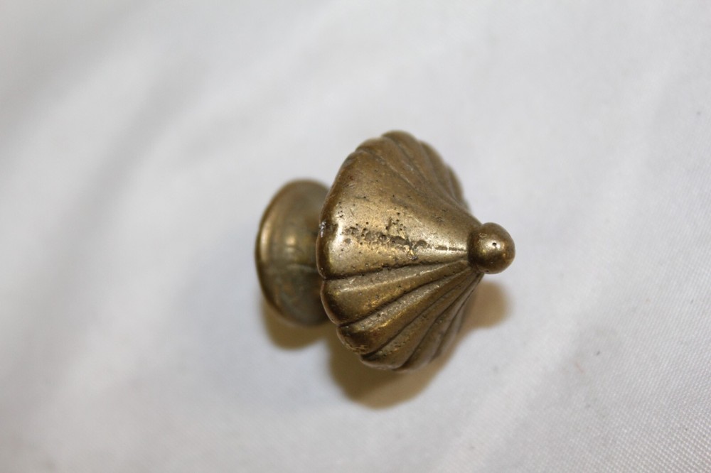 Finials ,Solid Brass ,Budding Flower design . Contempory Castings 6