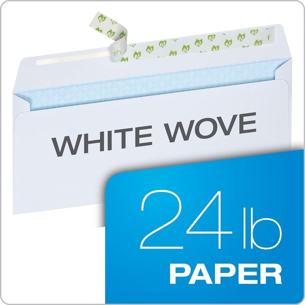 Letter Size Security Envelopes, 100 Pack - Self-Sealing for Maximum Protection