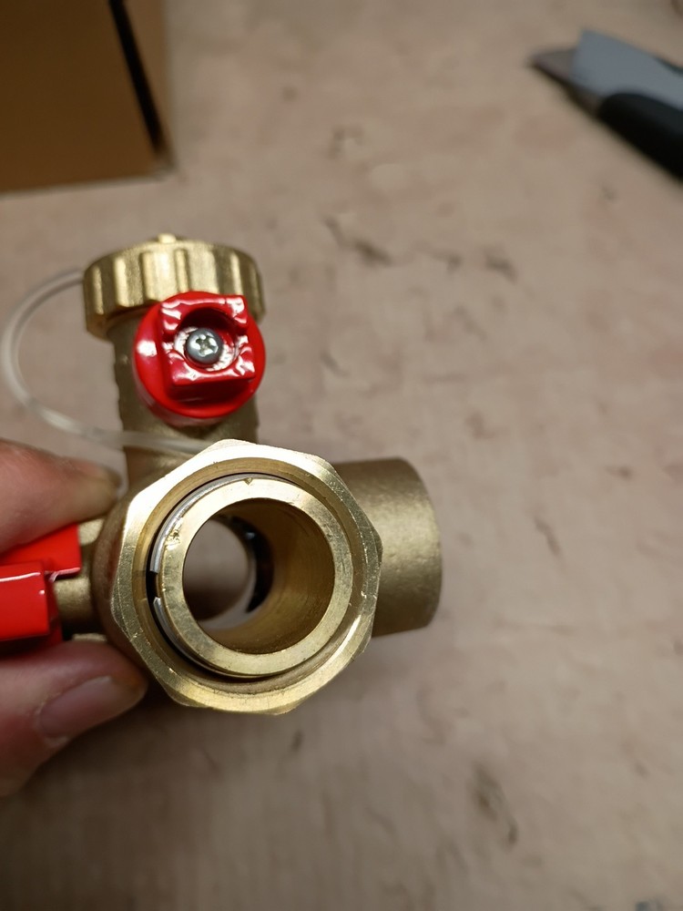 Rheem RTG20326 Brass Service Valve Kit 3/4" FIP Union x FIP, OB