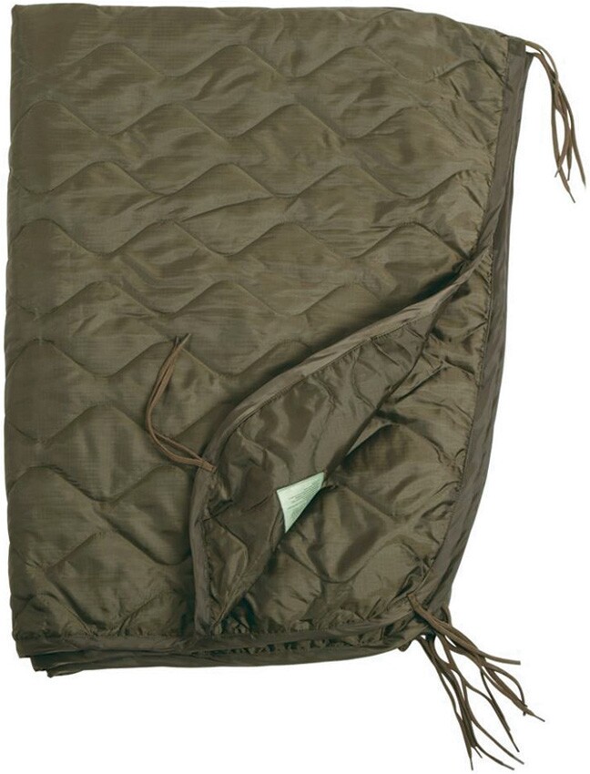 Mil-Tec OD Poncho Liner Also Use As Comforter Comes in Stuff Sack Polyester