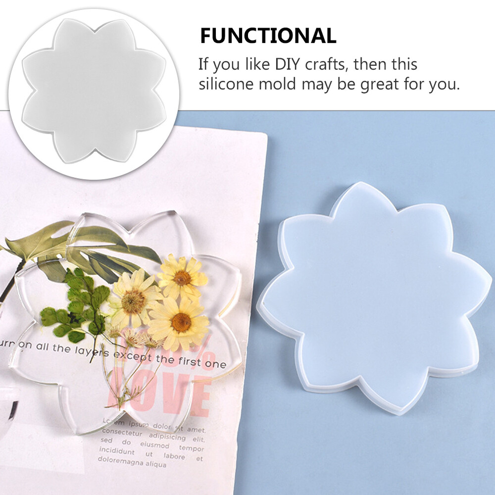 1PC Coaster Casting Molds Silicone Coaster Molds Coasters Silicone