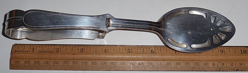 Vintage Silverplated Spring Action Server, Unique!