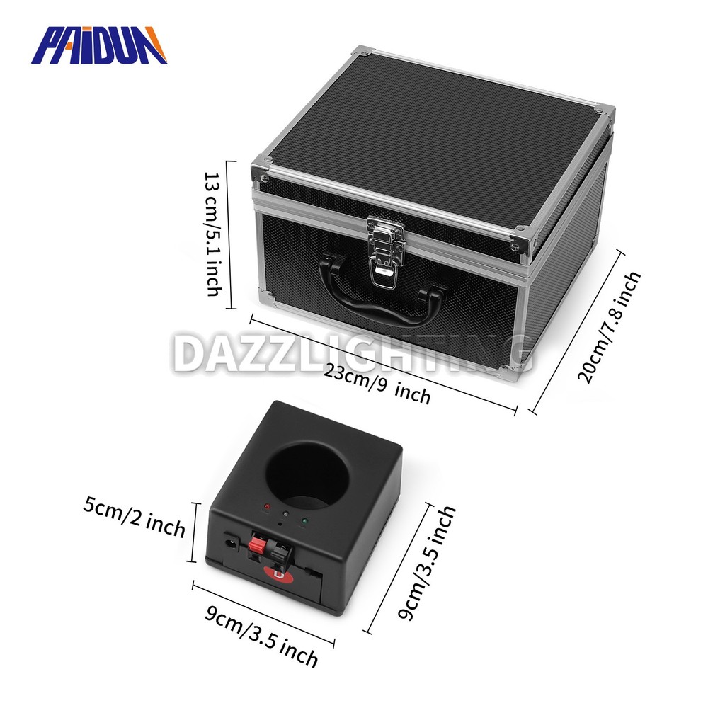 PAIDUN 8PCS Cold Spark Machine Firework Effect Base + 2PCS Remote Controller