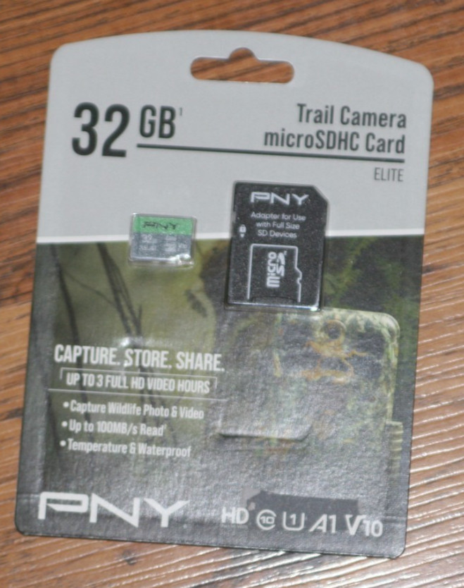 PNY 32GB Trail Camera MicroSDHC Elite Card - New