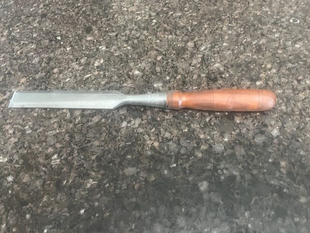 Stanley No. 720  chisel 1" - Very Good - Custom Handle - Nice